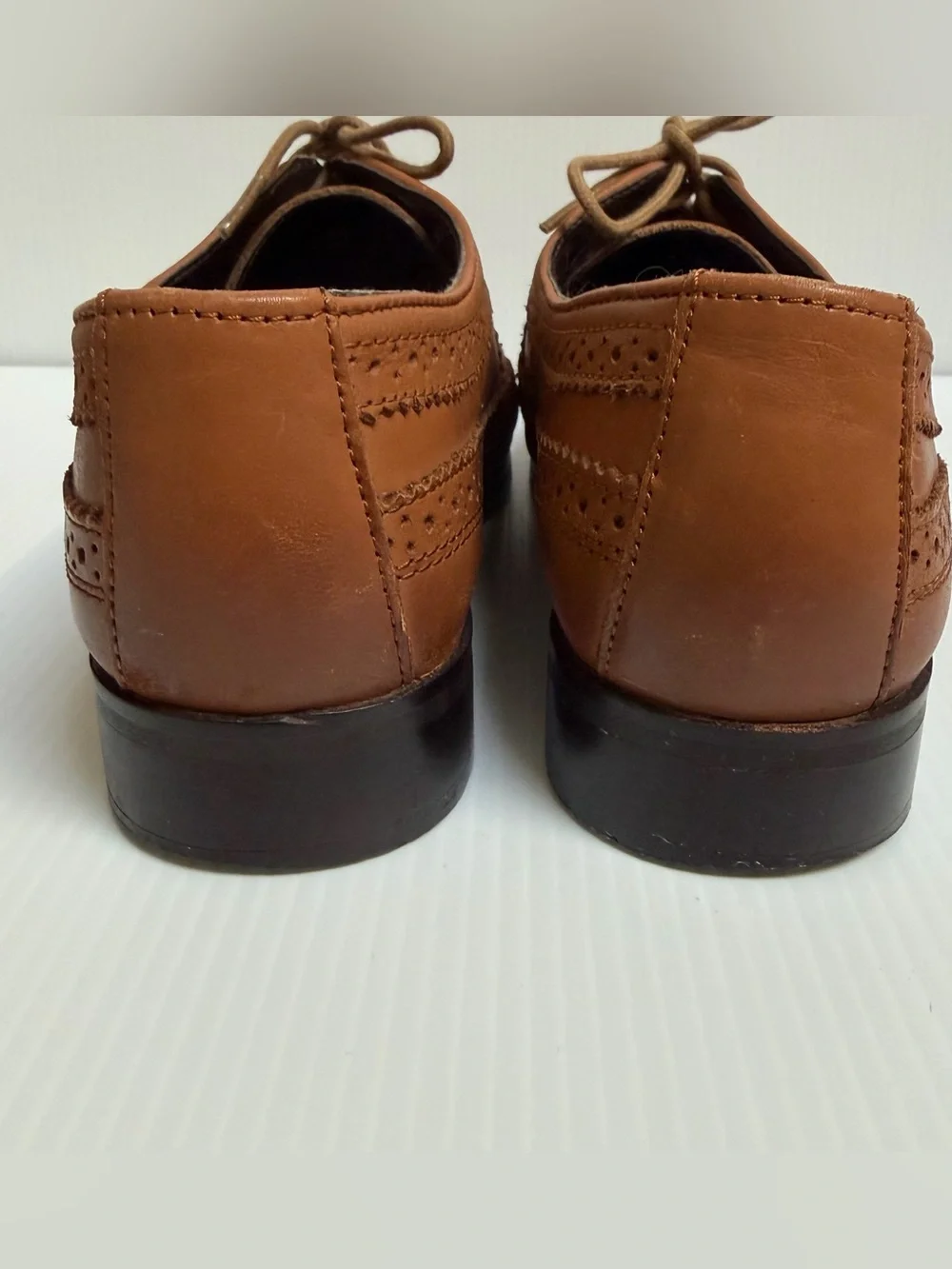 ASOS Classic Men's Tan Leather Wingtip Oxfords